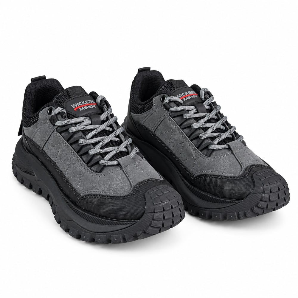 WİCKERS ERKEK FÜME SİYAH OUTDOOR TREKKİNG SPOR AYAKKABI M8002
