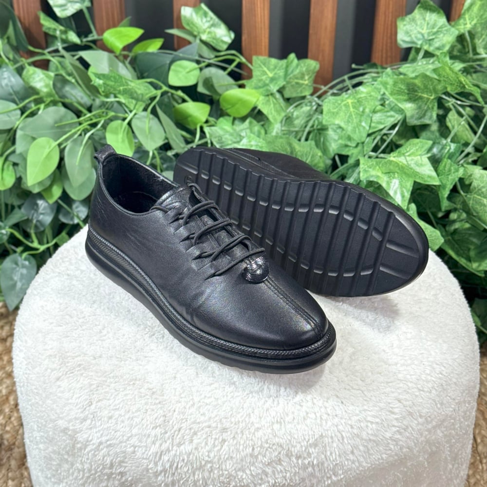 İÇ DIŞ NATUREL DERİ BAĞCIKLI SNEAKERS M1090
