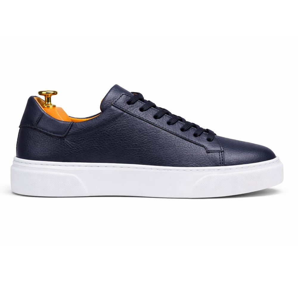 İÇ DIŞ HAKİKİ DERİ LACİVERT ERKEK CASUAL AYAKKABI M4573