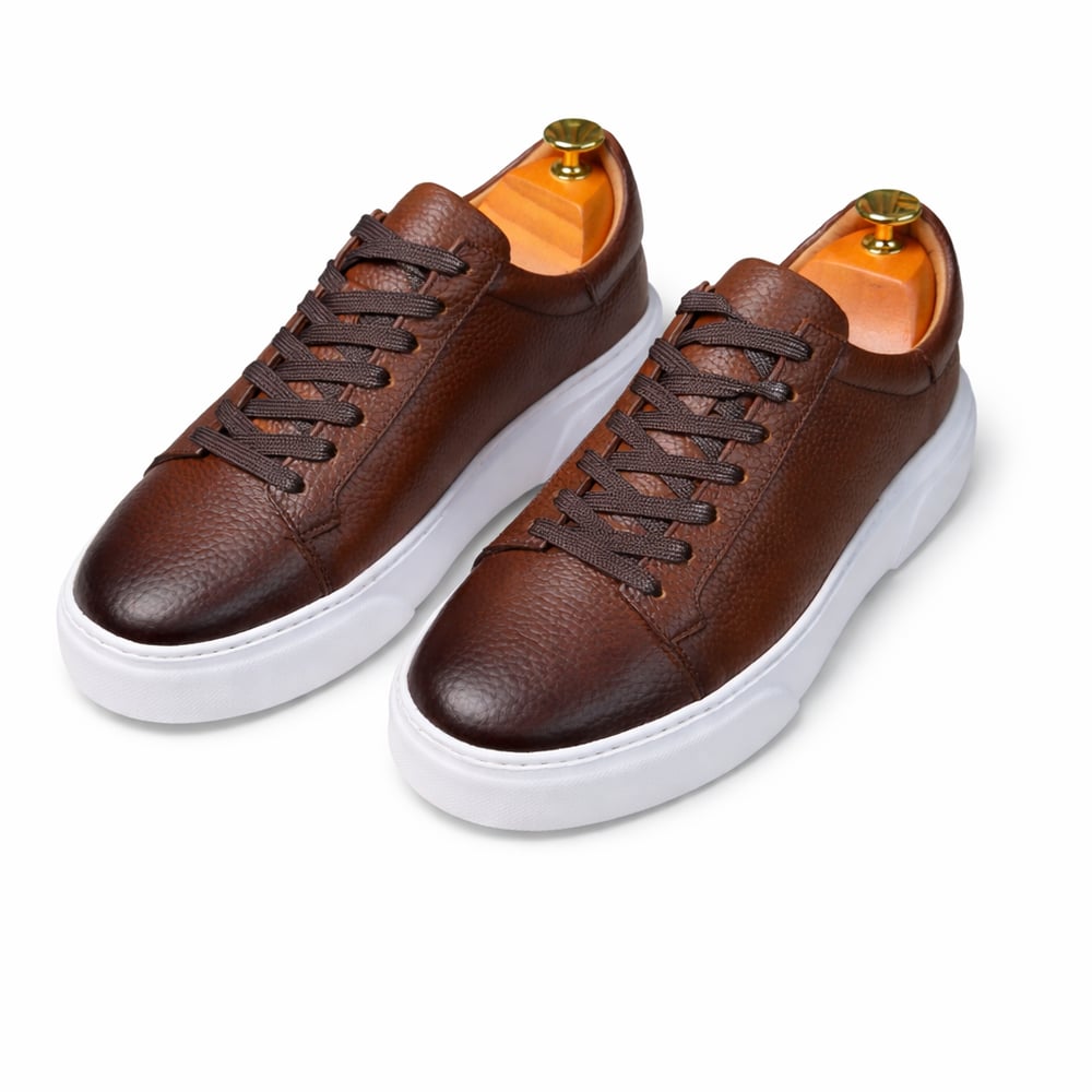 İÇ DIŞ HAKİKİ DERİ KAHVERENGİ ERKEK CASUAL AYAKKABI M4572