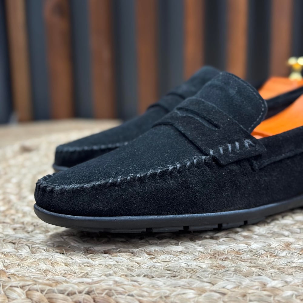 İÇİ NATUREL DERİ DIŞI SÜET LOAFER AYAKKABI M1255