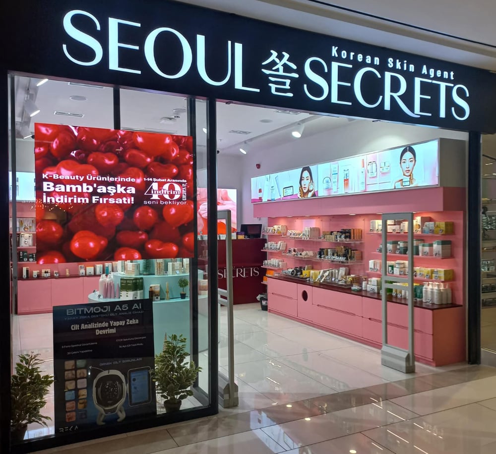 Seoul Secrets Capitol AVM Kore Kozmetik Mağazası Girişi