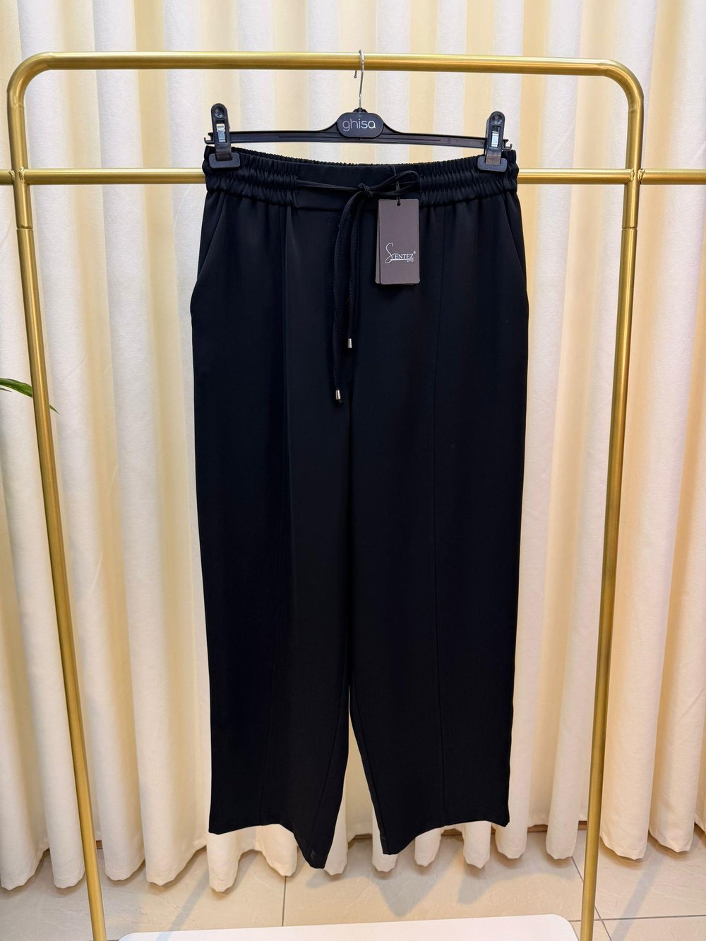SENTEZ ELEGANCE DAR PAÇA PANTALON SİYAH