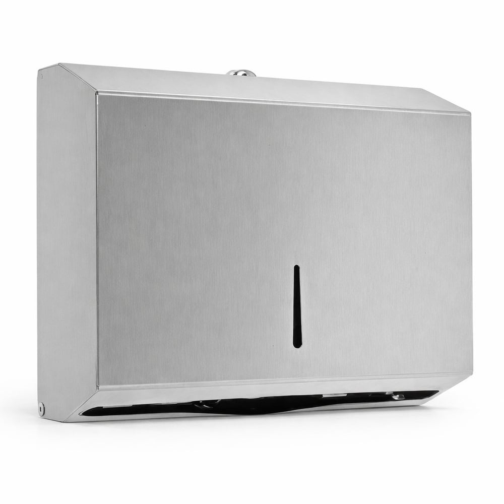 Aqua Bagno Basic Z Katlama Kağıt Verici 200’lük Paslanmaz Çelik Mat Krom Dispanser-35.99.52.03.01