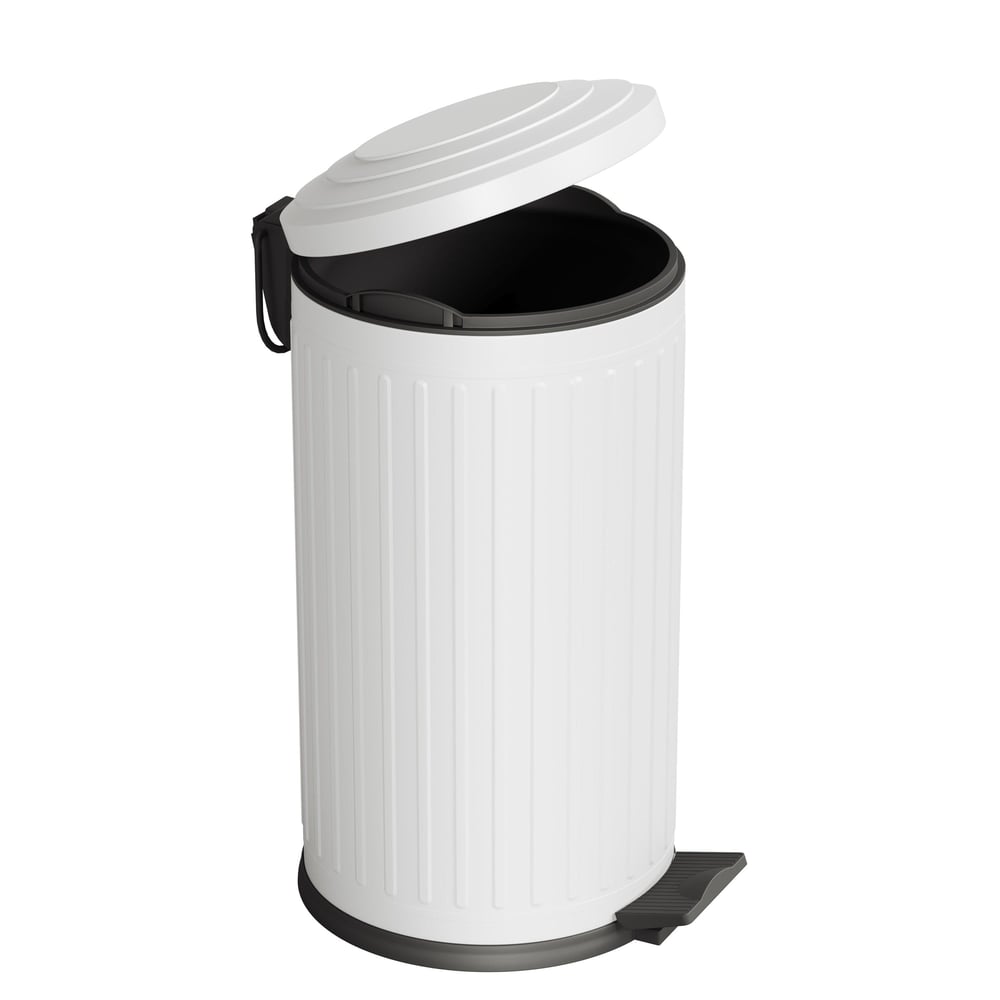 Aqua Bagno Midas Çöp Kovası - Pedallı 16lt, Beyaz | 35.22.57.03.04