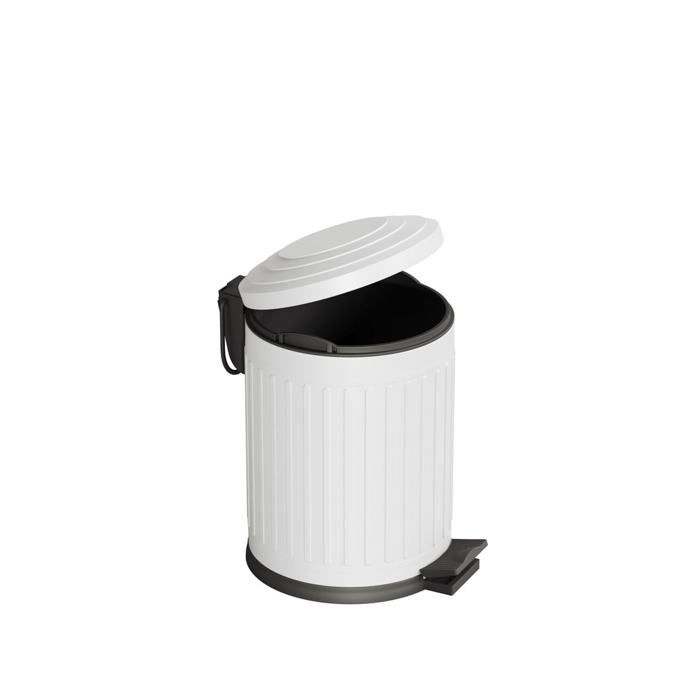 Aqua Bagno Midas  Çöp Kovası -Pedallı 5 lt. , Beyaz | 35.22.57.01.04