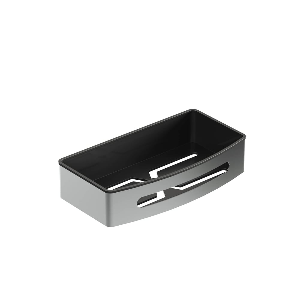 Aqua Bagno Smart Tekli Süngerlik 24x12,5 cm, Parlak Krom | 35.29.56.03.01