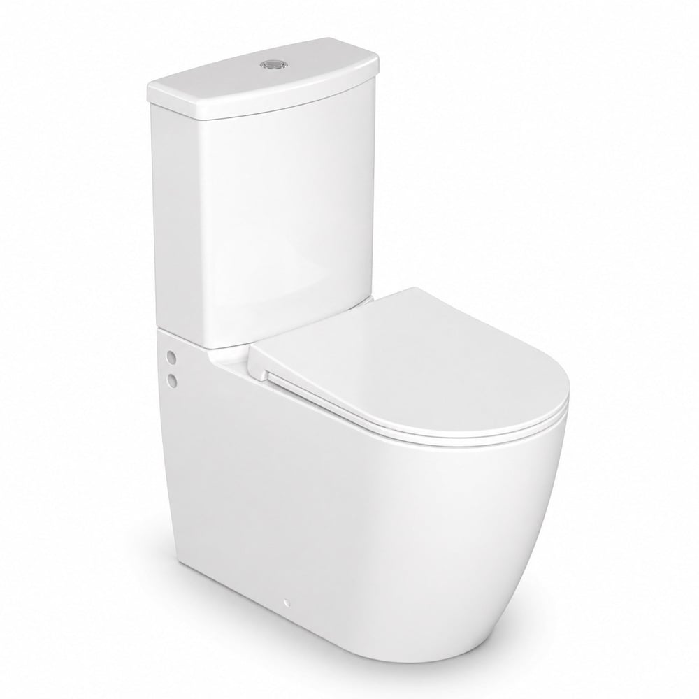 Dura Bagno Siena Duvara Sıfır Klozet Seti 64 cm Rezervuar Kapak İç Takım Dahil, Beyaz | DBO.36.04.03.01
