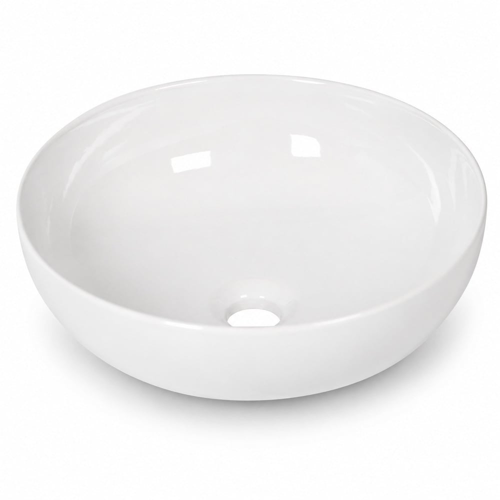 Dura Vero Çanak Lavabo 38 cm. Tezgah Üstü Batarya Deliksiz | 5940