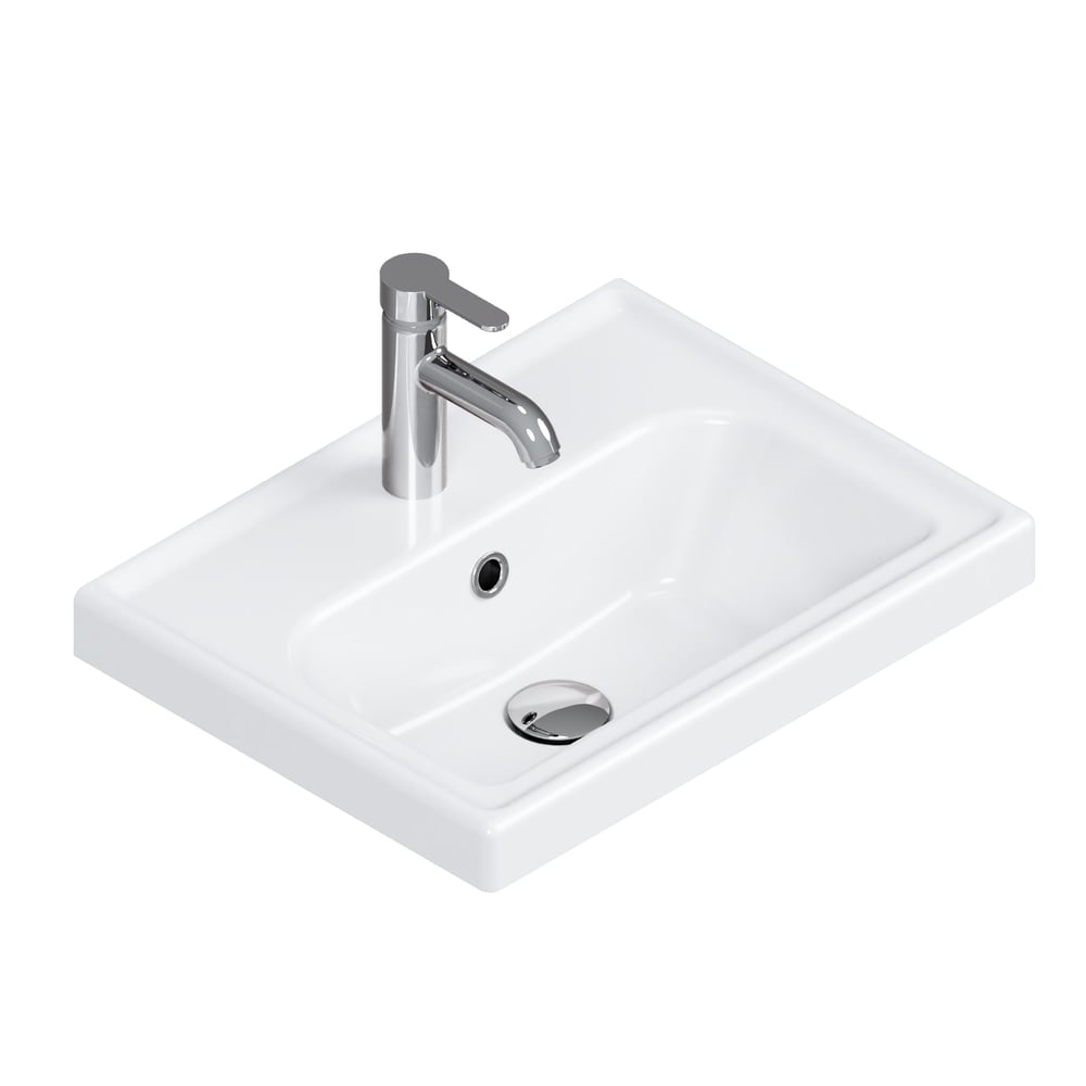 Turkuaz Frame Lavabo 50x38 cm. Beyaz | VB015F52U00