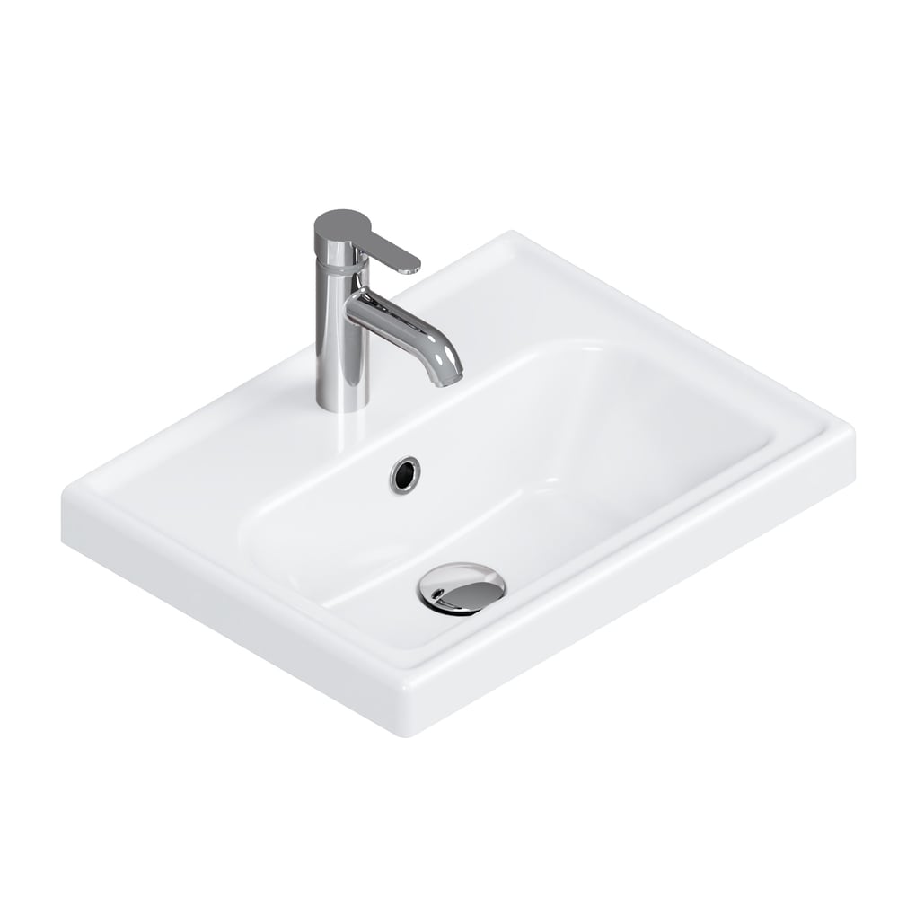 Turkuaz Frame Lavabo 50x38 cm. Beyaz | VB015F52U00