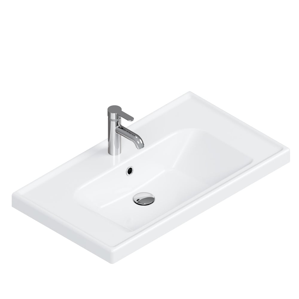 Turkuaz Frame Lavabo 80x45 cm Beyaz | VB015M22U00