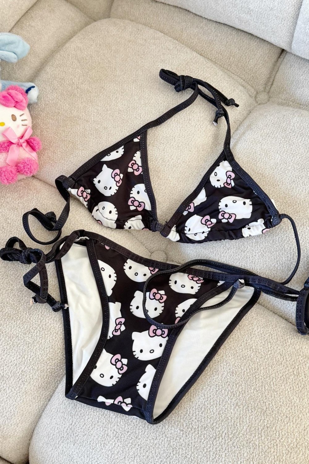 Black Hello Kitty Bikini Takımı