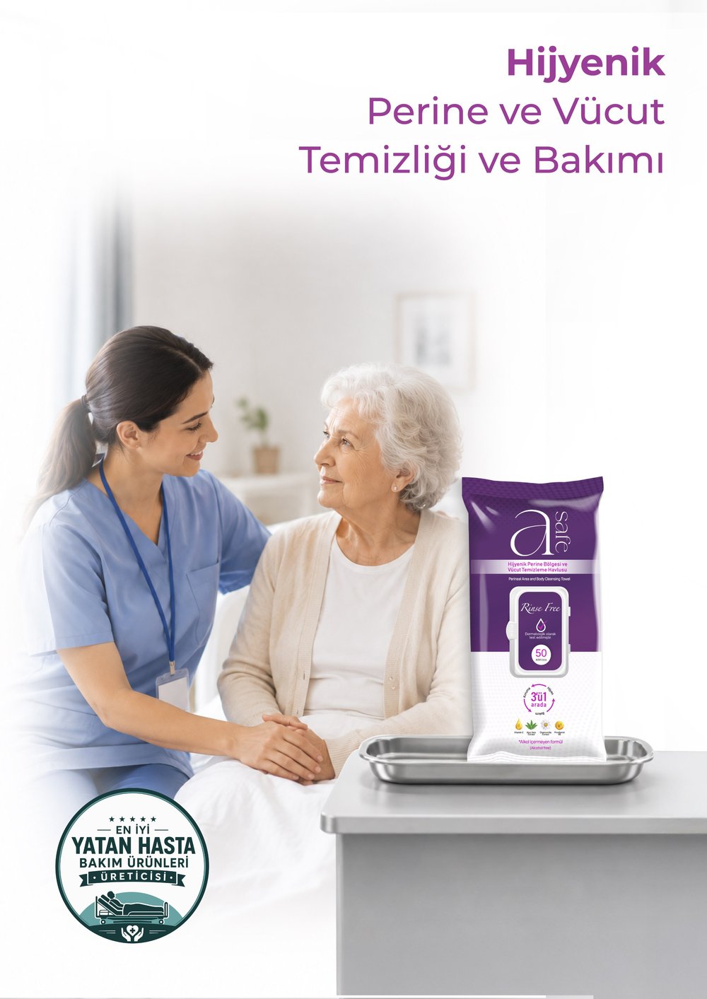 A-Safe Hijyenik Perine Ve Vücut Temizleme Havlusu x 8 adet