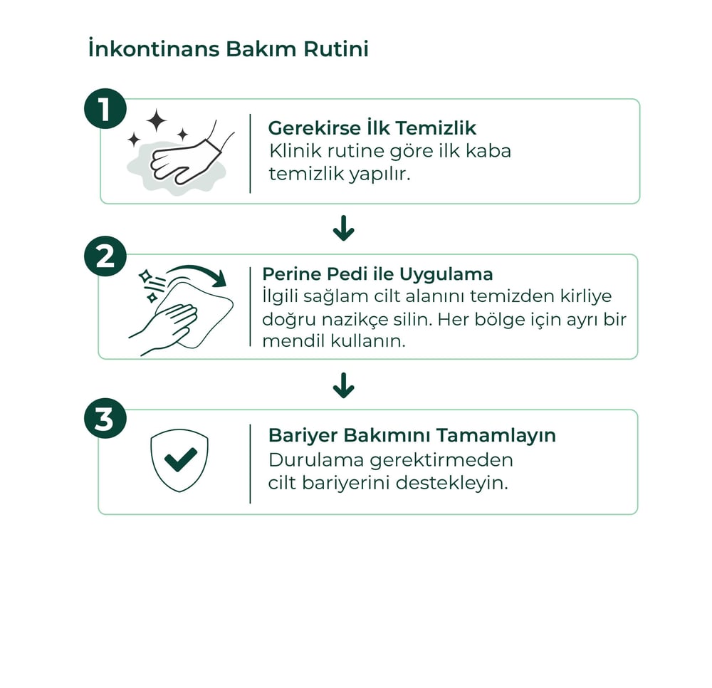 Bariyer Kremli Perine Bölgesi Temizleme Pedi/mendili 50li - 8 Adet