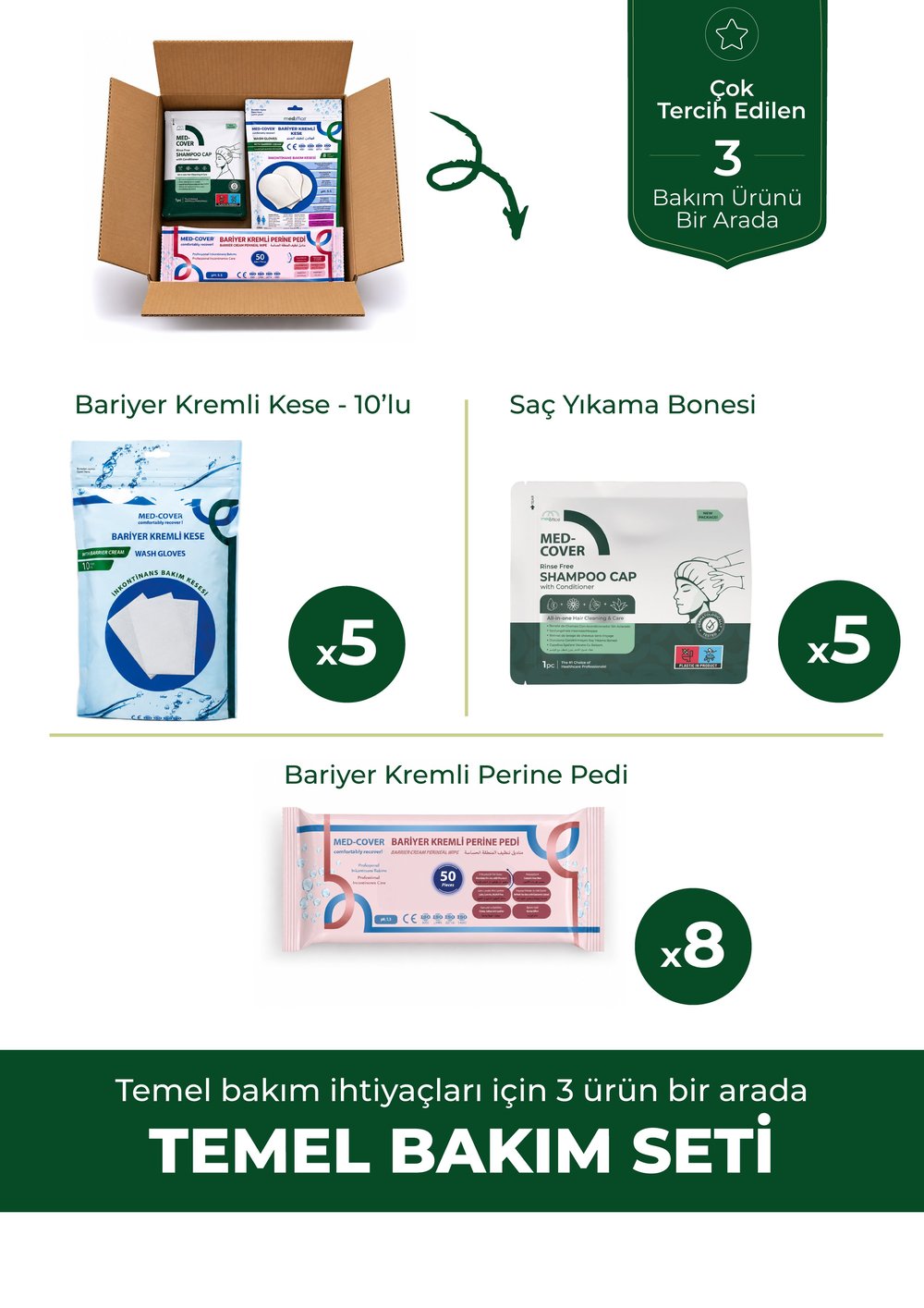 MED-COVER Temel Bakım Seti