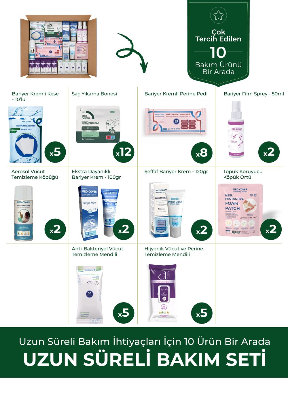 MED-COVER Uzun Süreli Bakım Seti