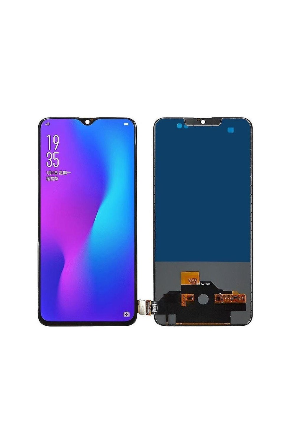 OPPO RX17 NEO UYUMLU LCD DOKUNMATİK EKRAN ÇITASIZ SİYAH ( CPH1893 )(TAMİR SETİ HEDİYELİ)