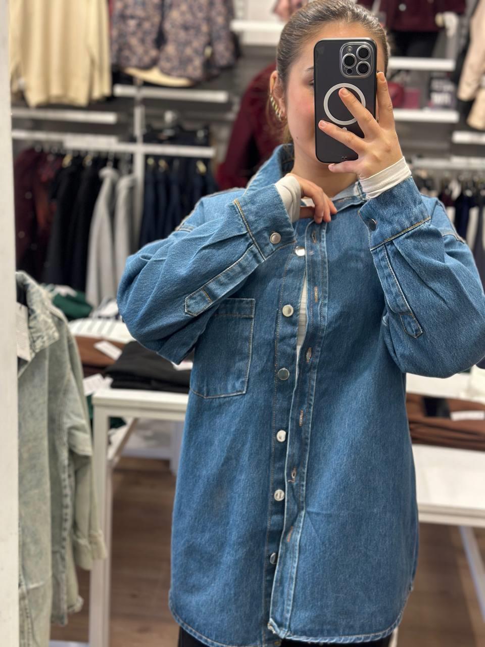Oversize Kot Gömlek Ceket