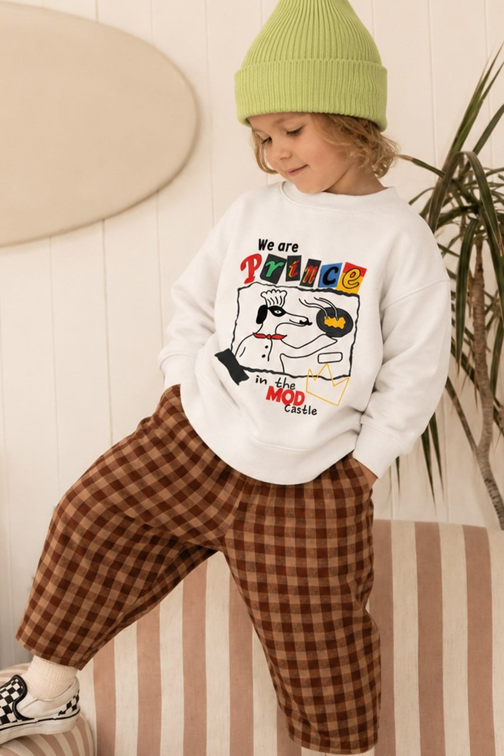 Erkek Çocuk 3 İplik Kumaş Baskılı Pamuklu Sweatshirt