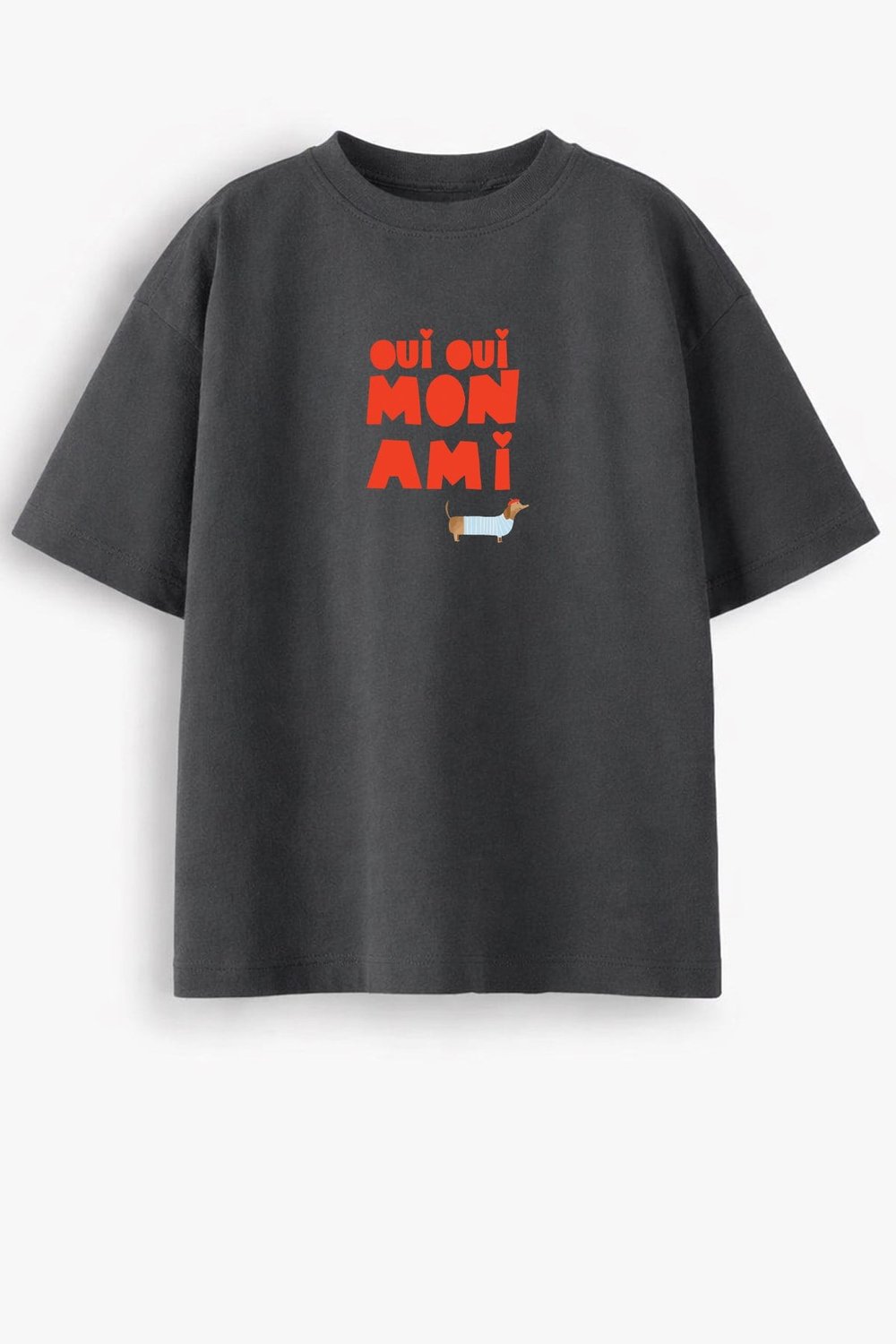 Kadın Premium Kumaş Baskılı Oversize T-Shirt