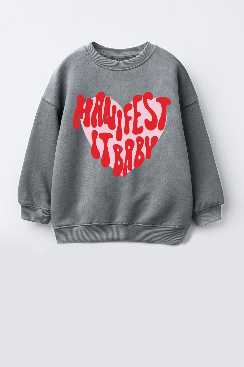 Kız Çocuk 3 İplik Kumaş Baskılı Pamuklu Sweatshirt