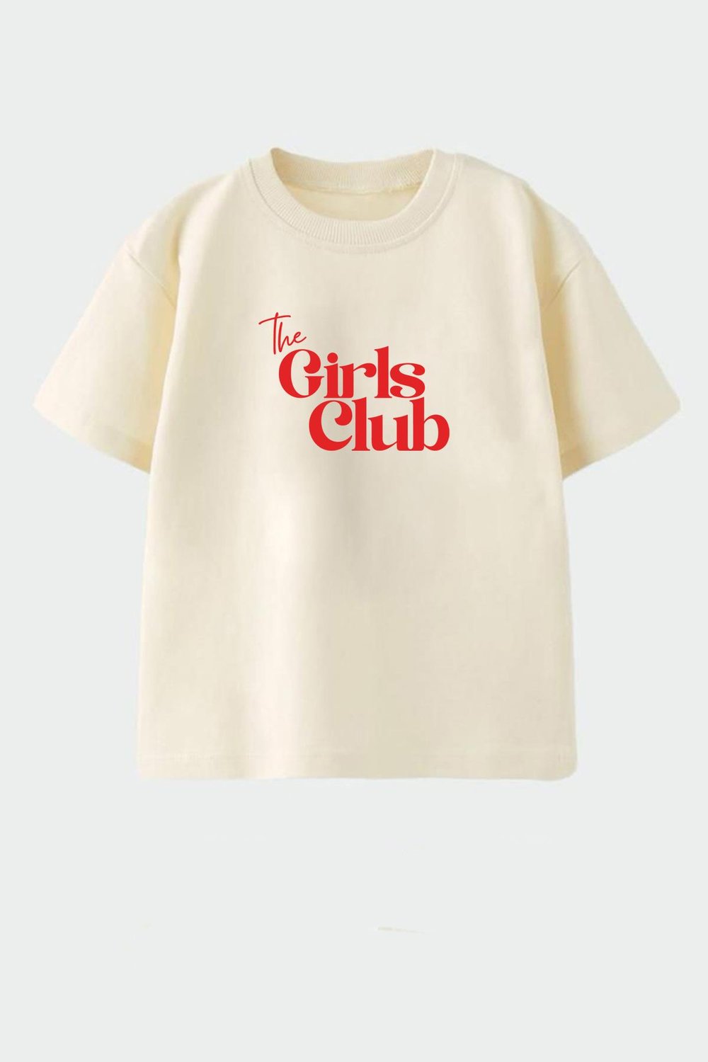 Kız Çocuk Pamuklu Bisiklet Yaka Baskılı T-Shirt