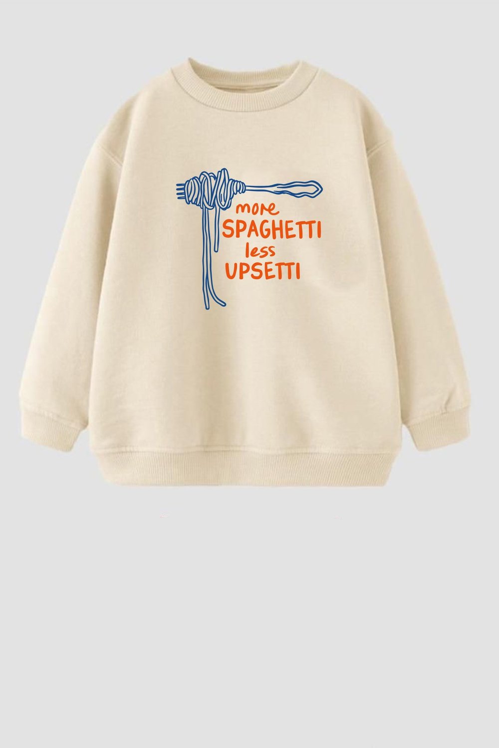 Unisex Çocuk 3 İplik Kumaş  Pamuklu Baskılı Sweatshirt