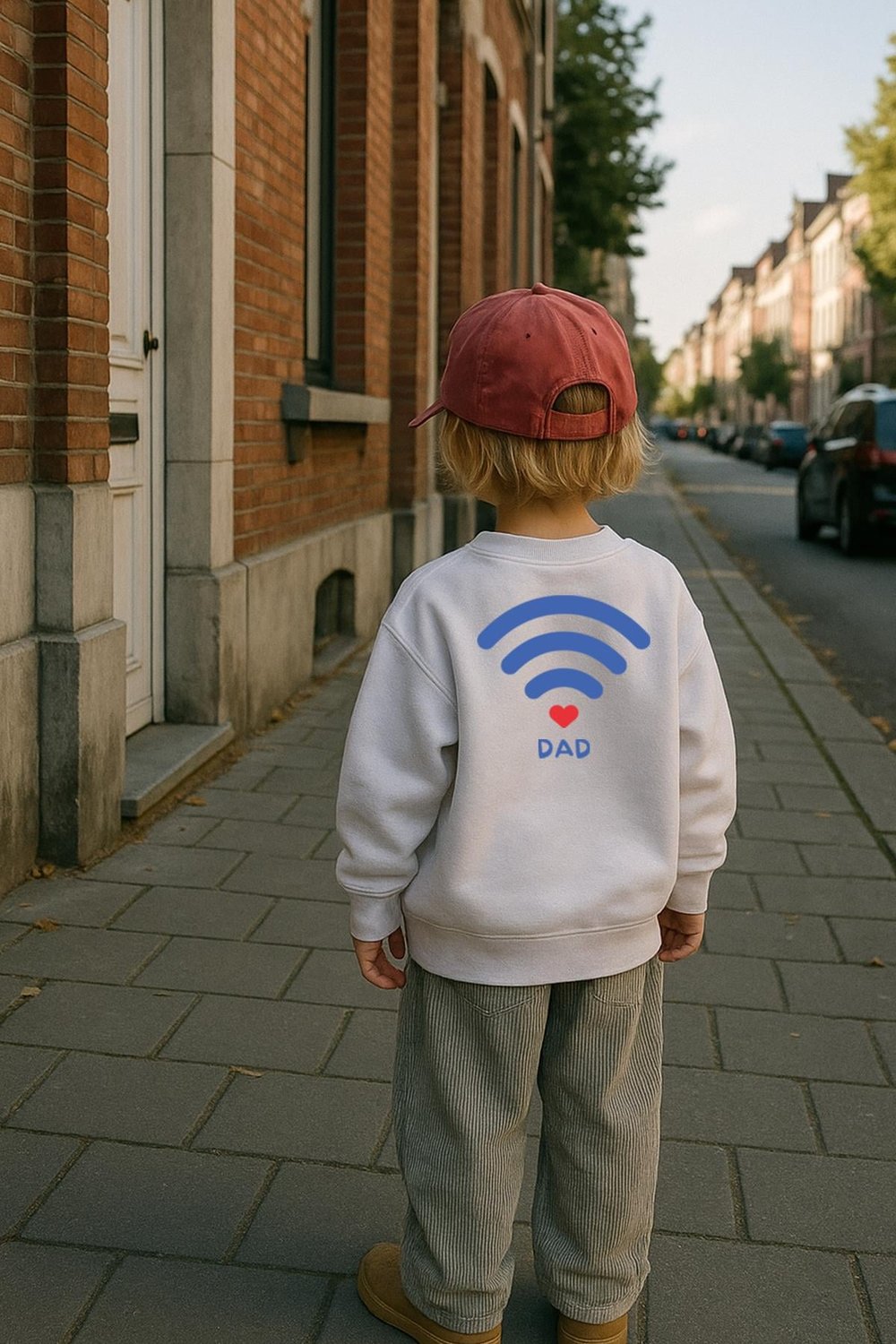 Unisex Çocuk Baskılı 3 İplik Kumaş Pamuklu Sweatshirt