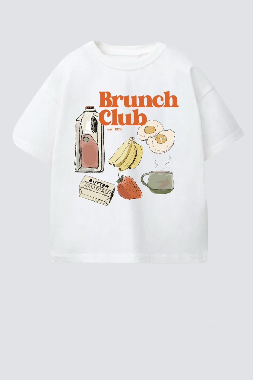 Unisex Çocuk Baskılı Pamuklu Bisiklet Yaka T-shirt