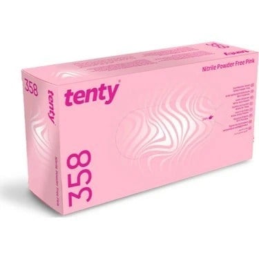 Tenty Pembe Nitril Eldiven Small (100 Adet/Kutu)