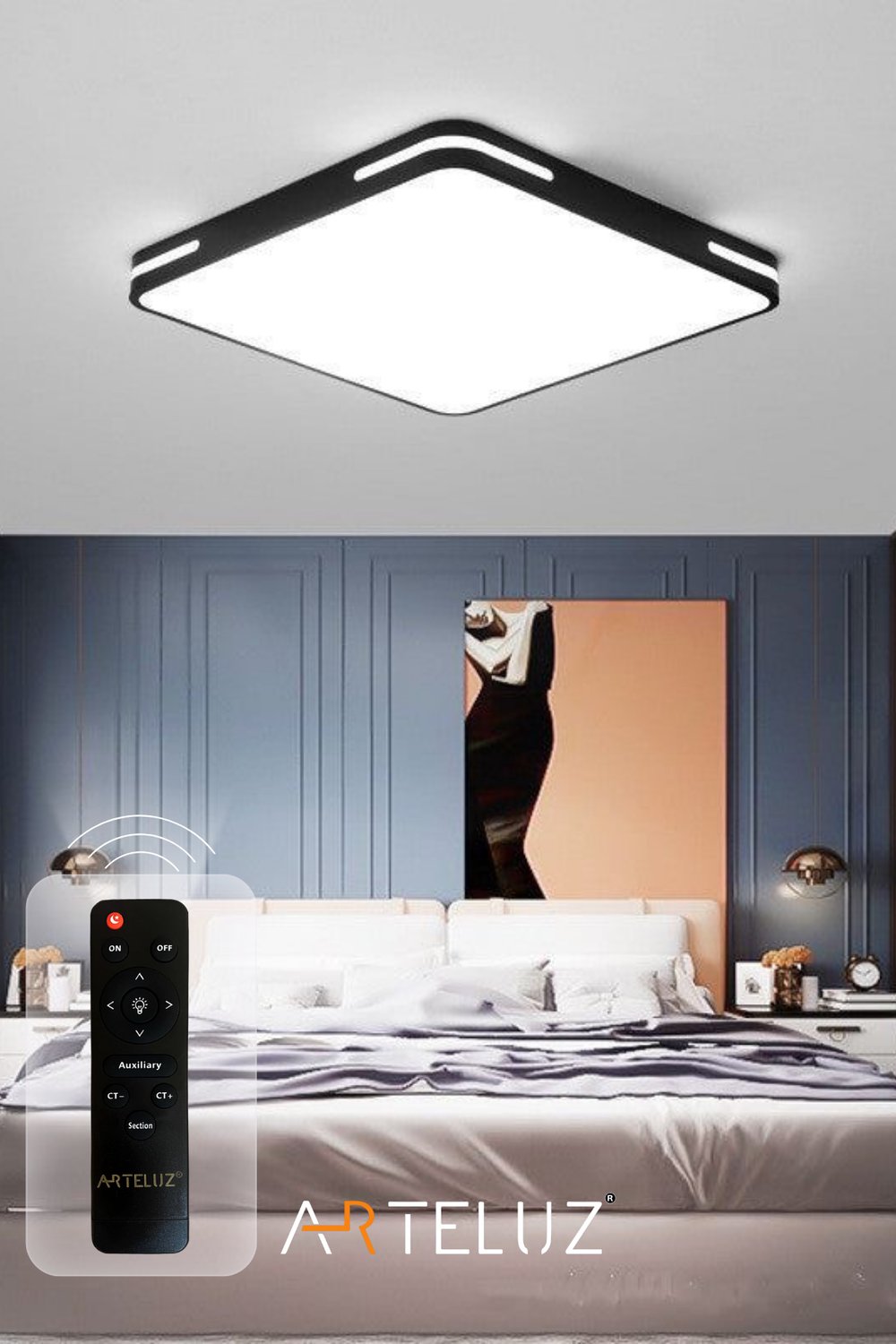 KARE MODEL MODERN PLAFONYER AVİZE (50X50 CM)