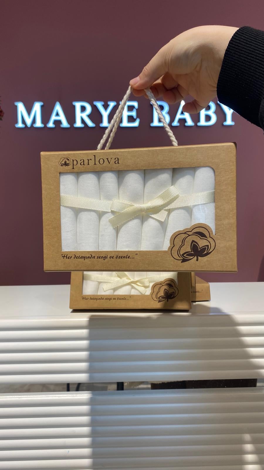 BEBEK PAMUK AĞIZ MENDİLİ 7'LI SET 