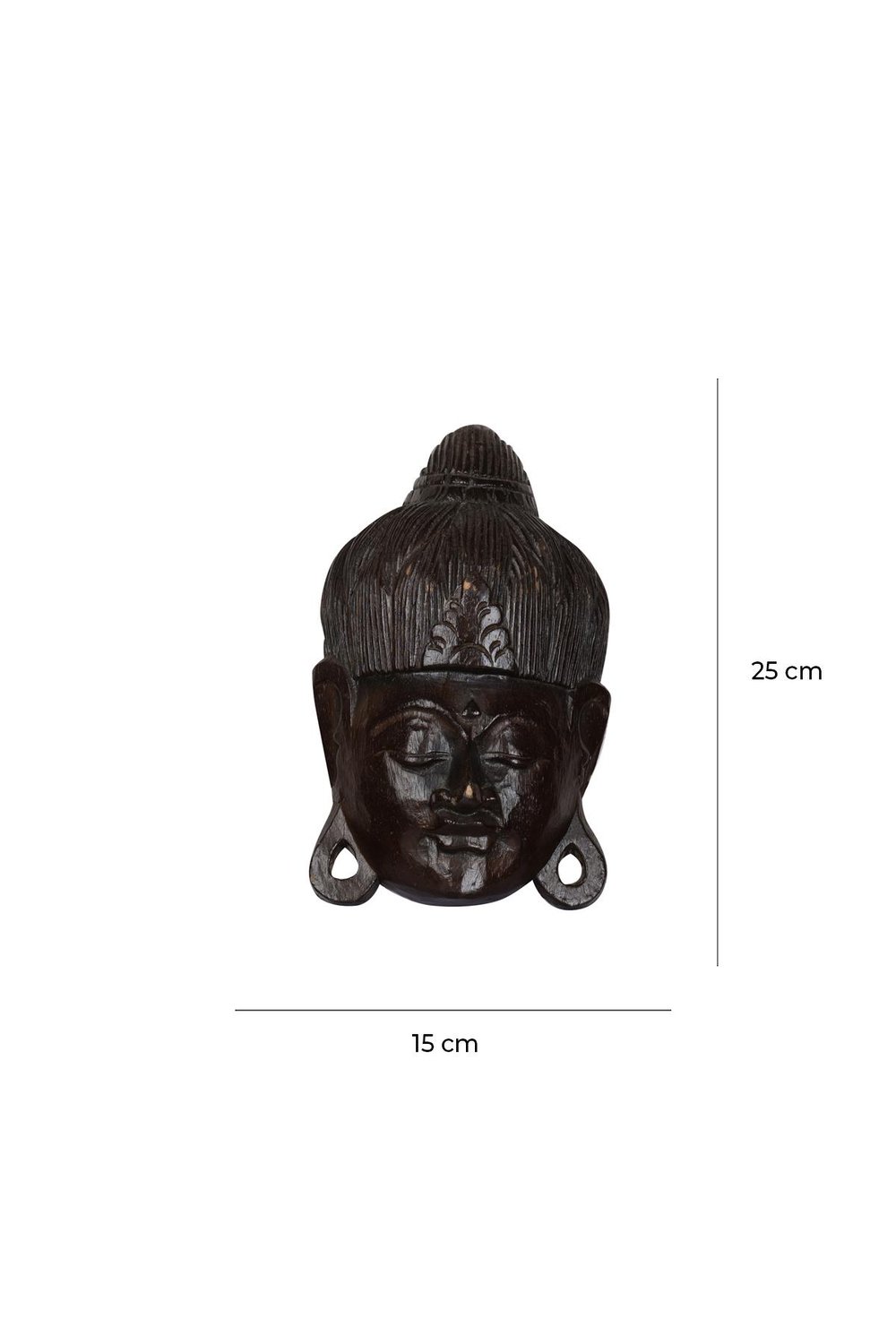 Ahsap Buda Maske El Yapımı Dekoratif Duvar Tablosu