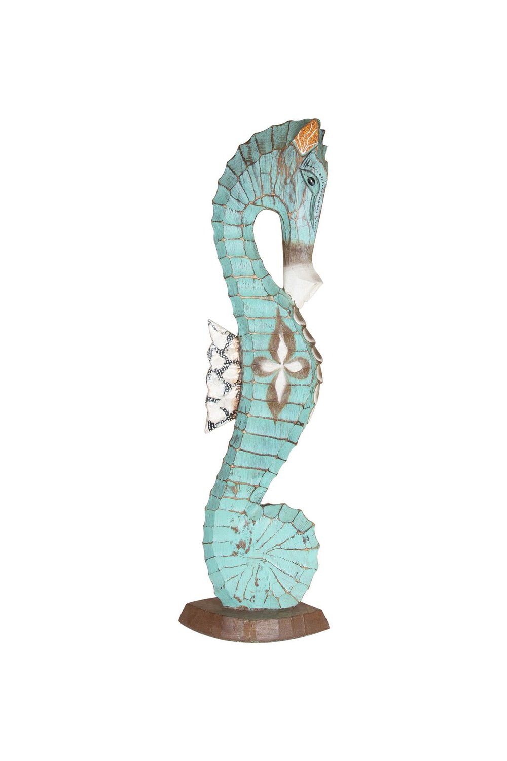 Ahşap Denizatı El Yapımı Dekoratif Obje 11 cm x 60 cm