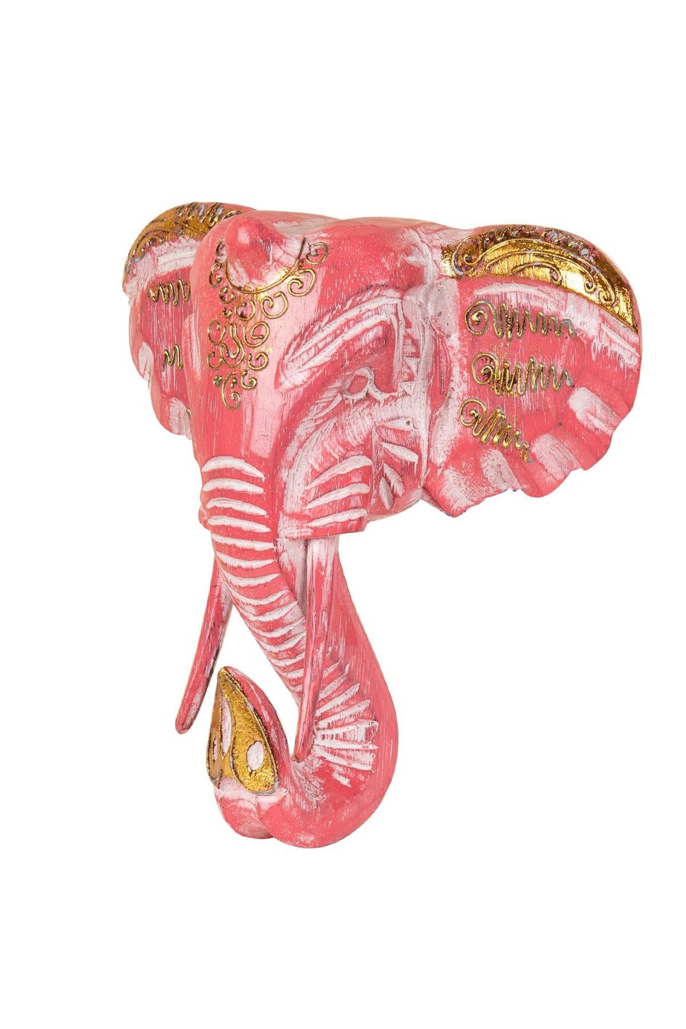 Dekoratif Ahşap Fil Objesi El Yapımı Doğal Tasarım 21 cm x 21 cm
