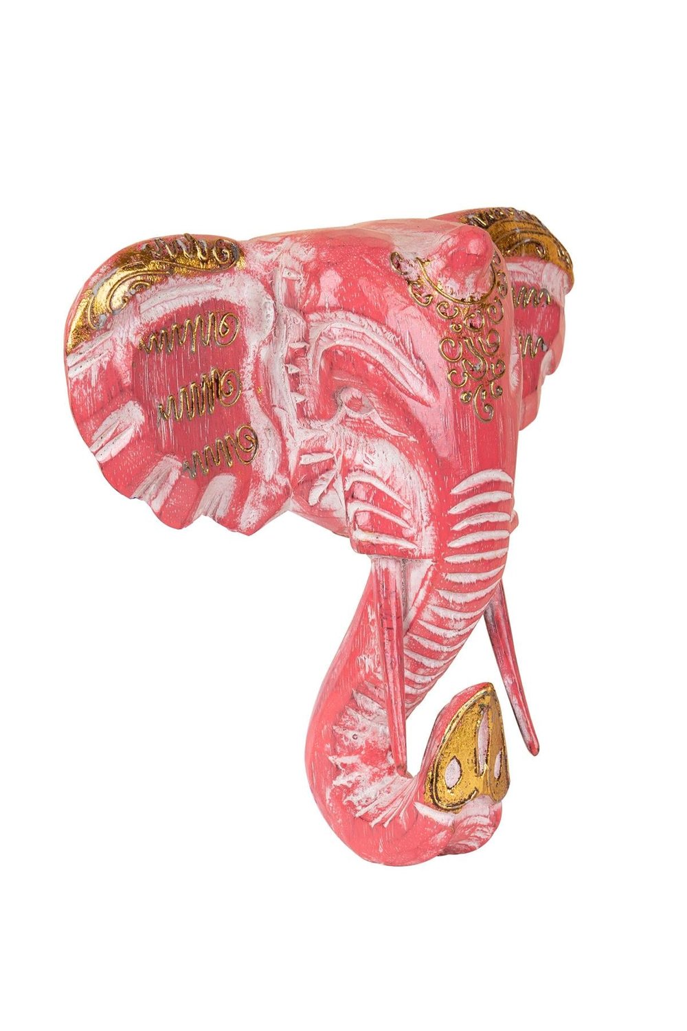 Dekoratif Ahşap Fil Objesi El Yapımı Doğal Tasarım 21 cm x 21 cm