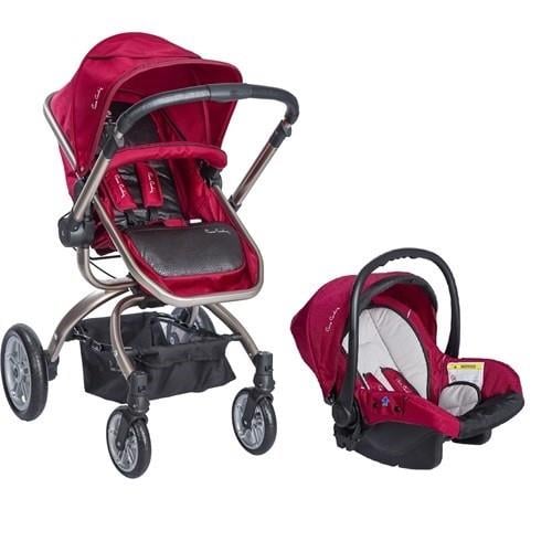 Pierre Cardin PC405 Twist Travel Sistem Bebek Arabası - Kırmızı