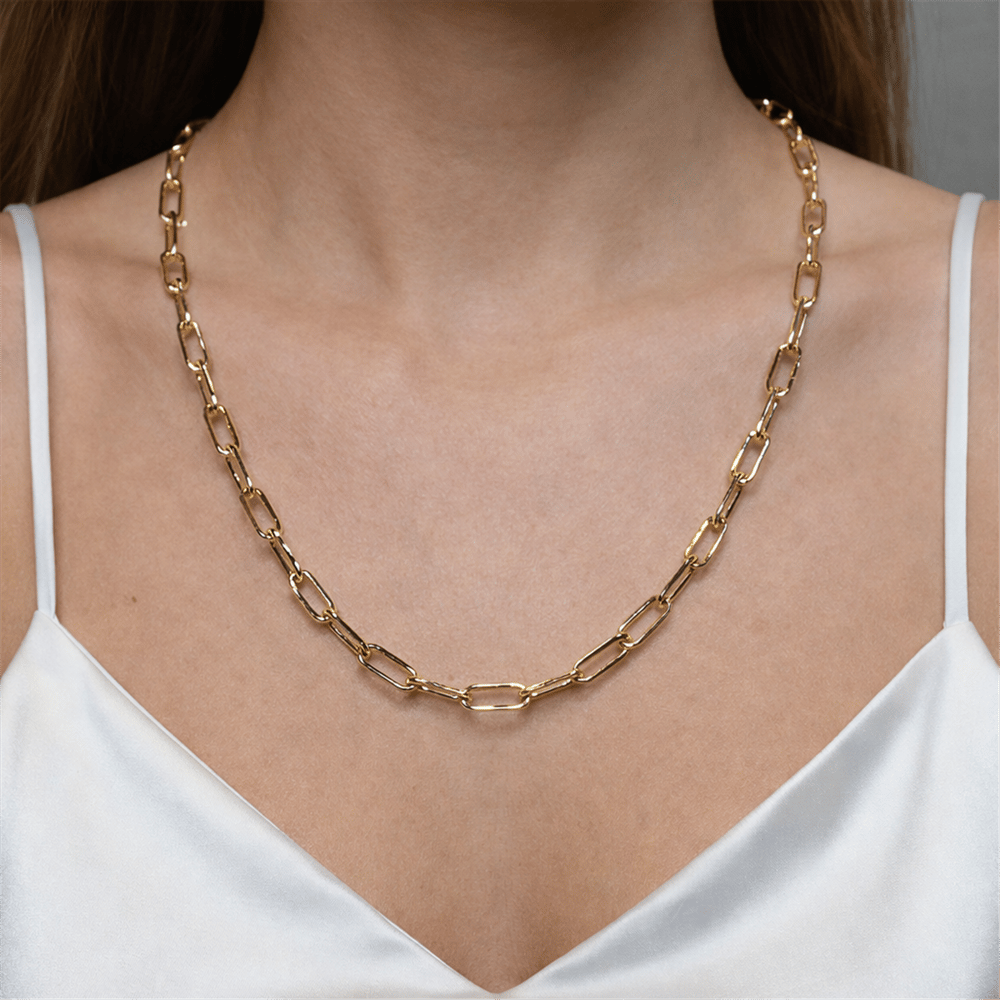 14 Ayar Gold K Ataç Zincir 60 Cm Kolye 