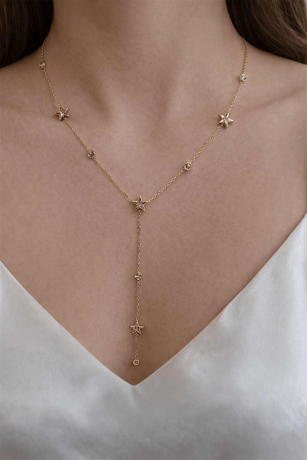 Çelik Gold Yılzız Model Y Kolye 