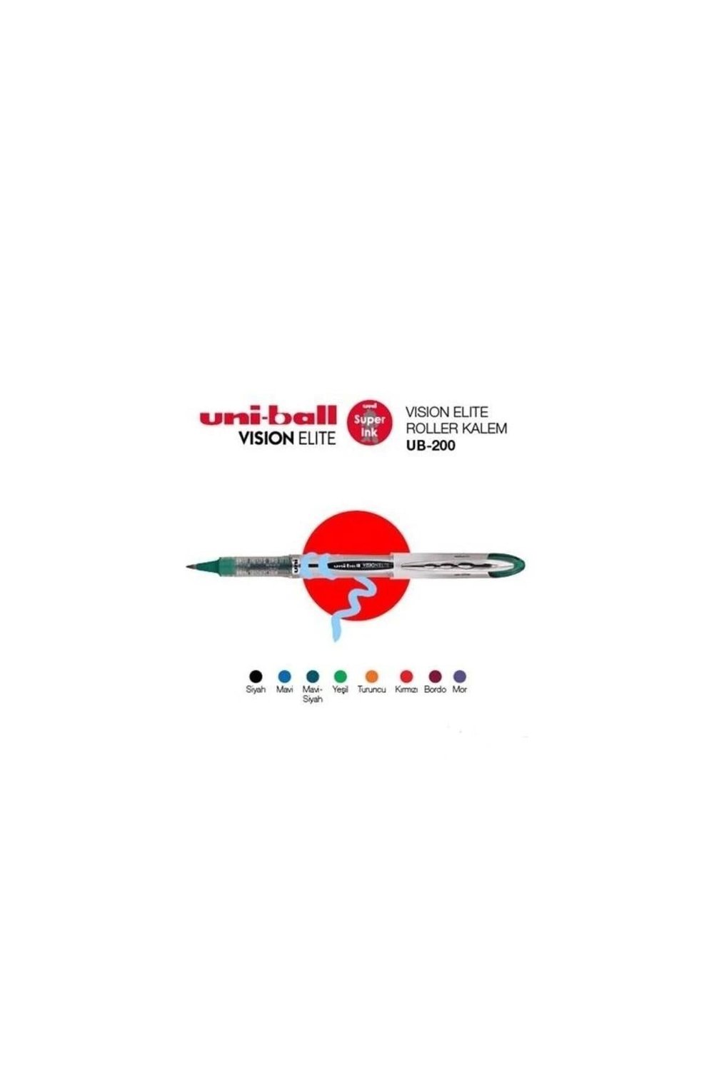 -ball Roller Kalem Vision Elite Bilye Uç 0.8 Mm Kırmızı Ub-200