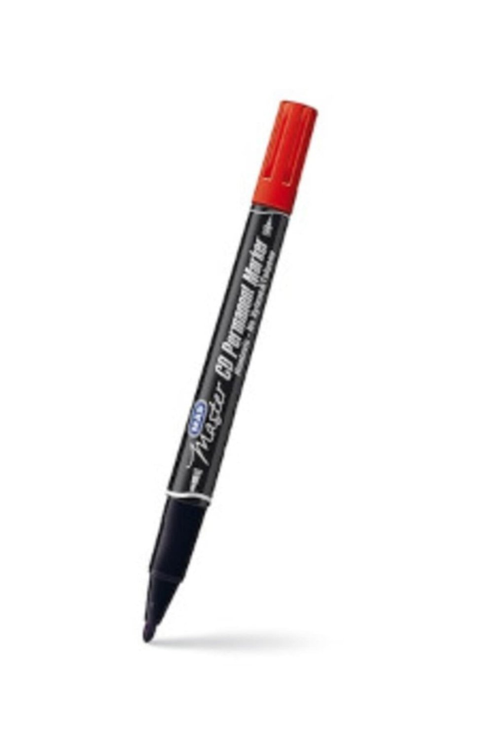 -KIRMIZI- Mas Master 6414 Çift Uçlu Permanent Marker 0,5 mm 1,0 mm (12li Paket)