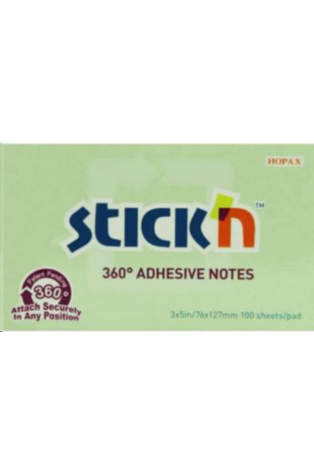 100 Yaprak 76 X 127 Stıckn Eco Notes Pastel Yeşil Yapışkanlı Not Kağıdı