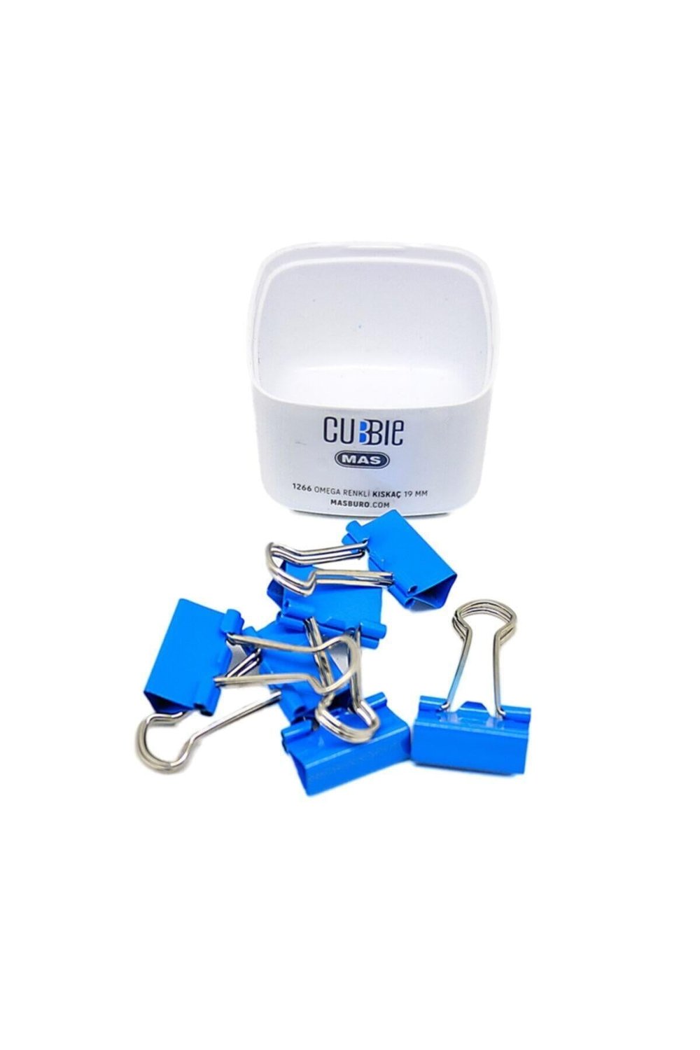 1266 Cubbıe Omega Renkli Kıskaç 19mm-mavi