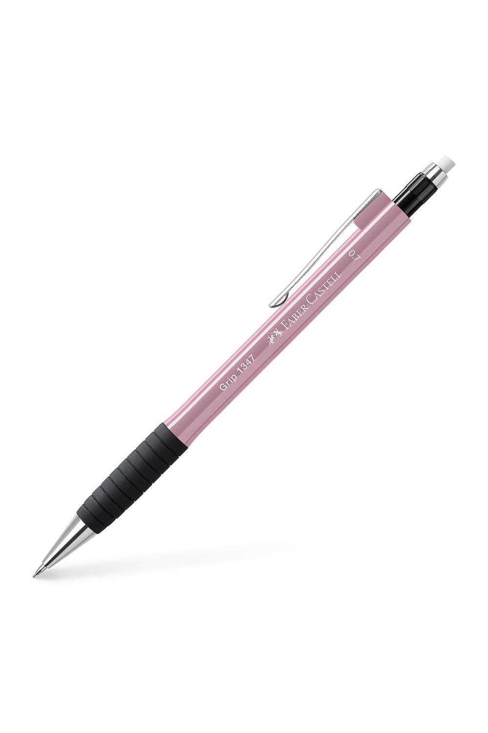 1345/47 Versatil Kalem, 0.7 mm, Pembe, Ergonomik Tutuş, Yaylı Uç, Uzun Silgi, Modern Tasarım