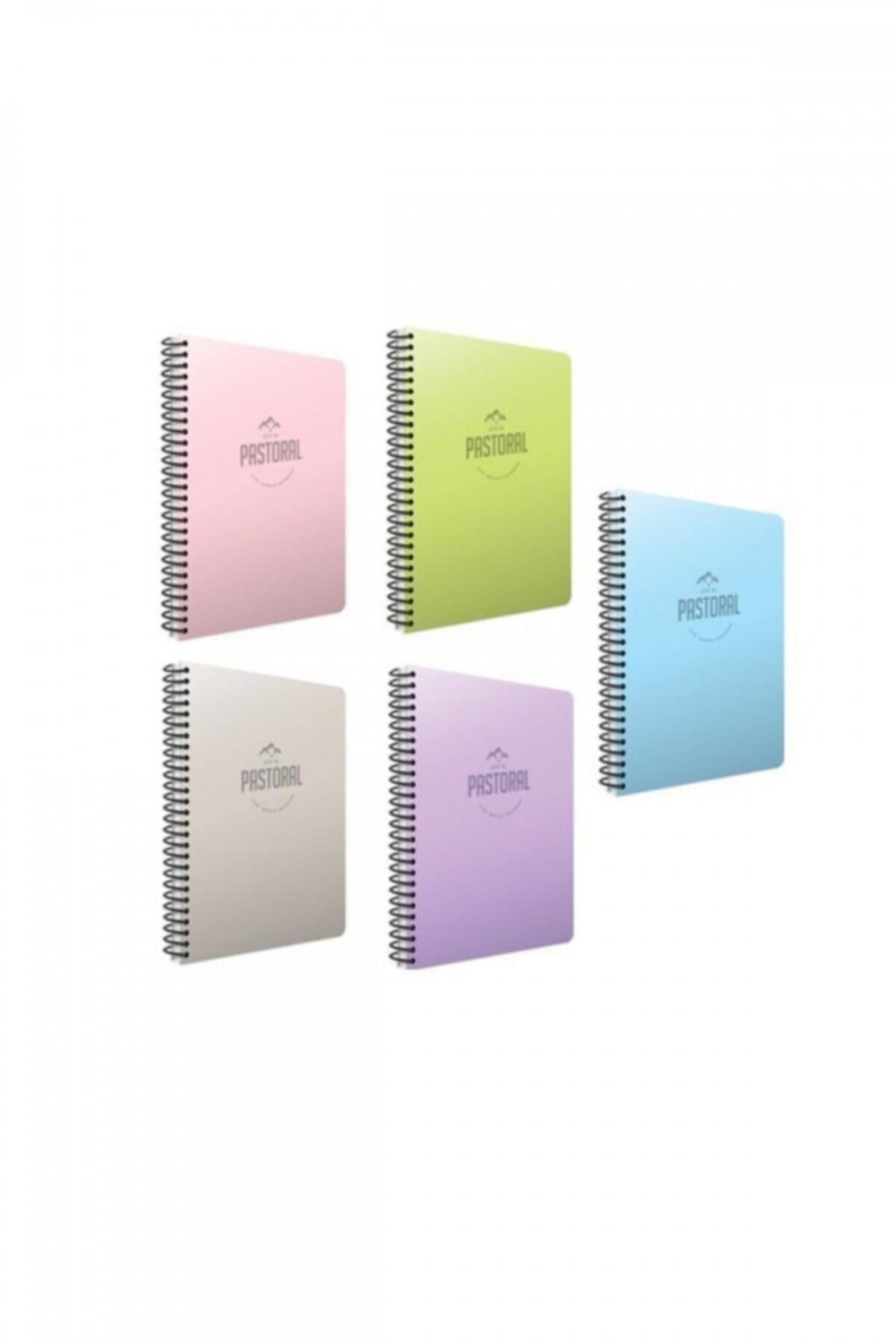 17x24 Pastoral Spiralli 72 Yp Kareli Defter 4'lü