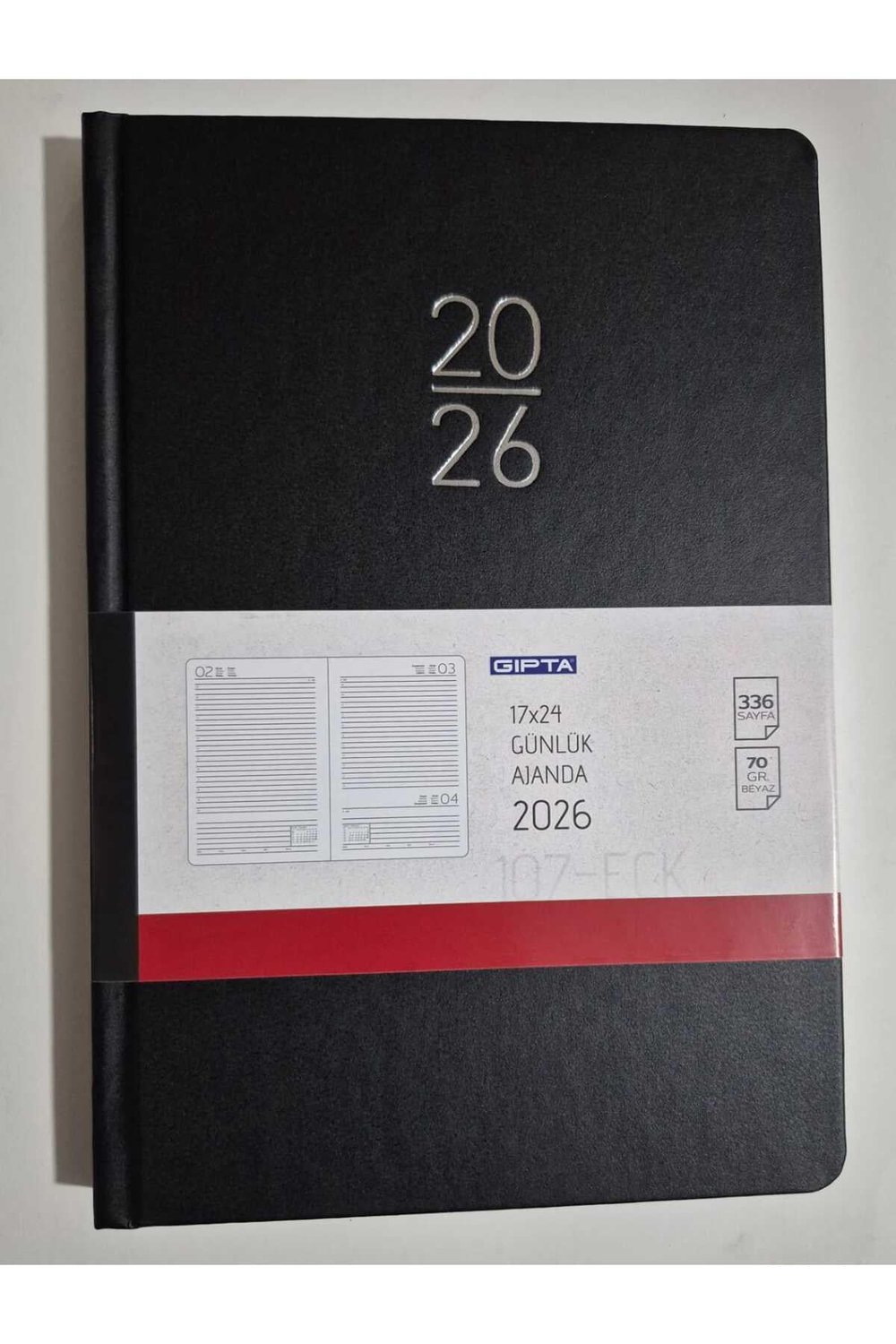 2026 AJANDA 17X24 GÜNLÜK AJANDA 107_ECK SİYAH