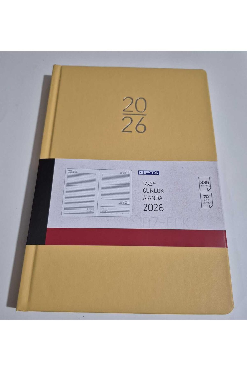 2026 AJANDA 17X24 GÜNLÜK AJANDA 107_ECK SARI