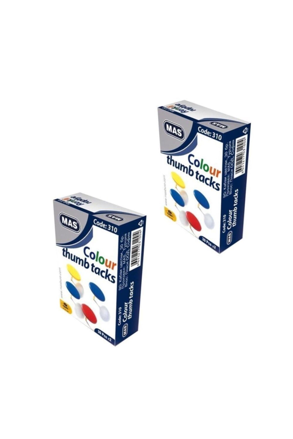 310 Renkli Raptiye ( Pvc Kaplı ) 2 Adet