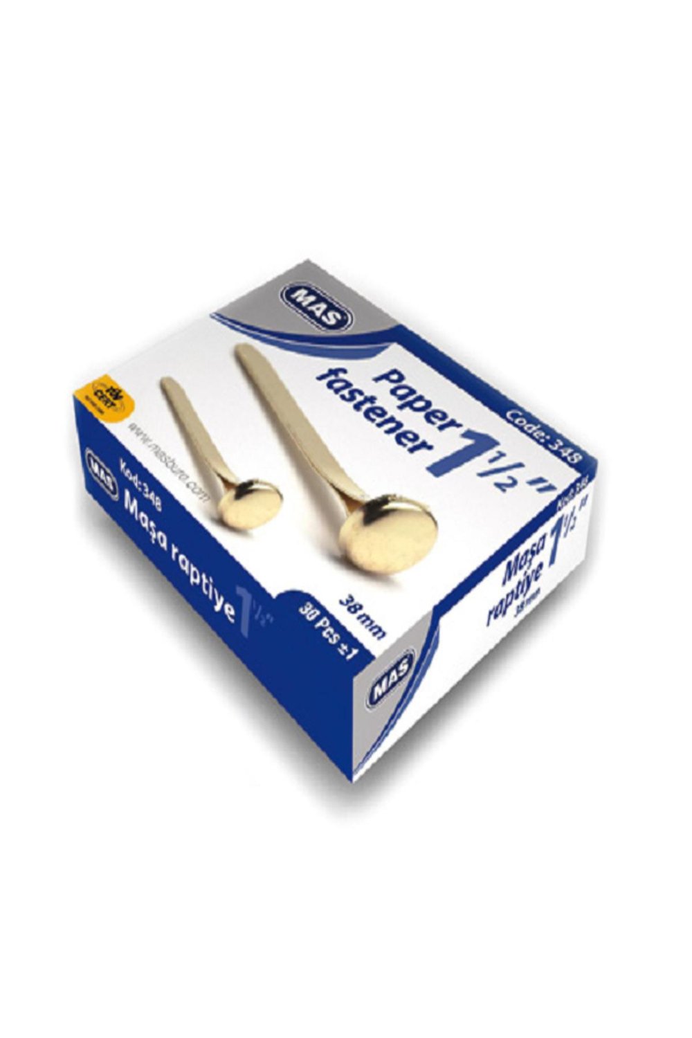 348 Maşa Raptiye No:9 38 Mm (36 Paket)